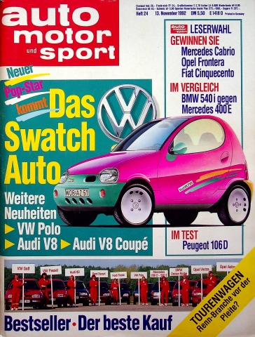 Deckblatt Auto Motor und Sport (24/1992)